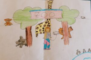Bild handgemalt Zoo