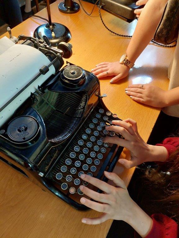 Alte Schreibmaschine im Polizeimuseum