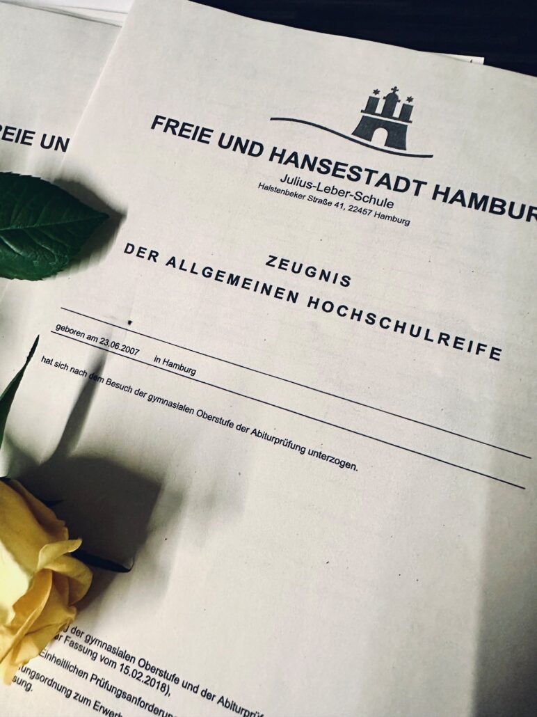 Symbolbild Abiturzeugnis